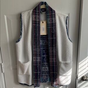 Lucky Brand Multicolor Patterned Vest